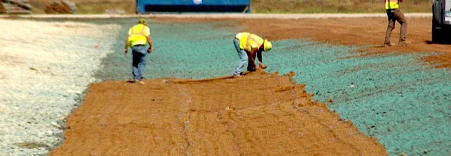Erosion Control Blankets Reed Hydromulch Hydroseeding Grass Seeding